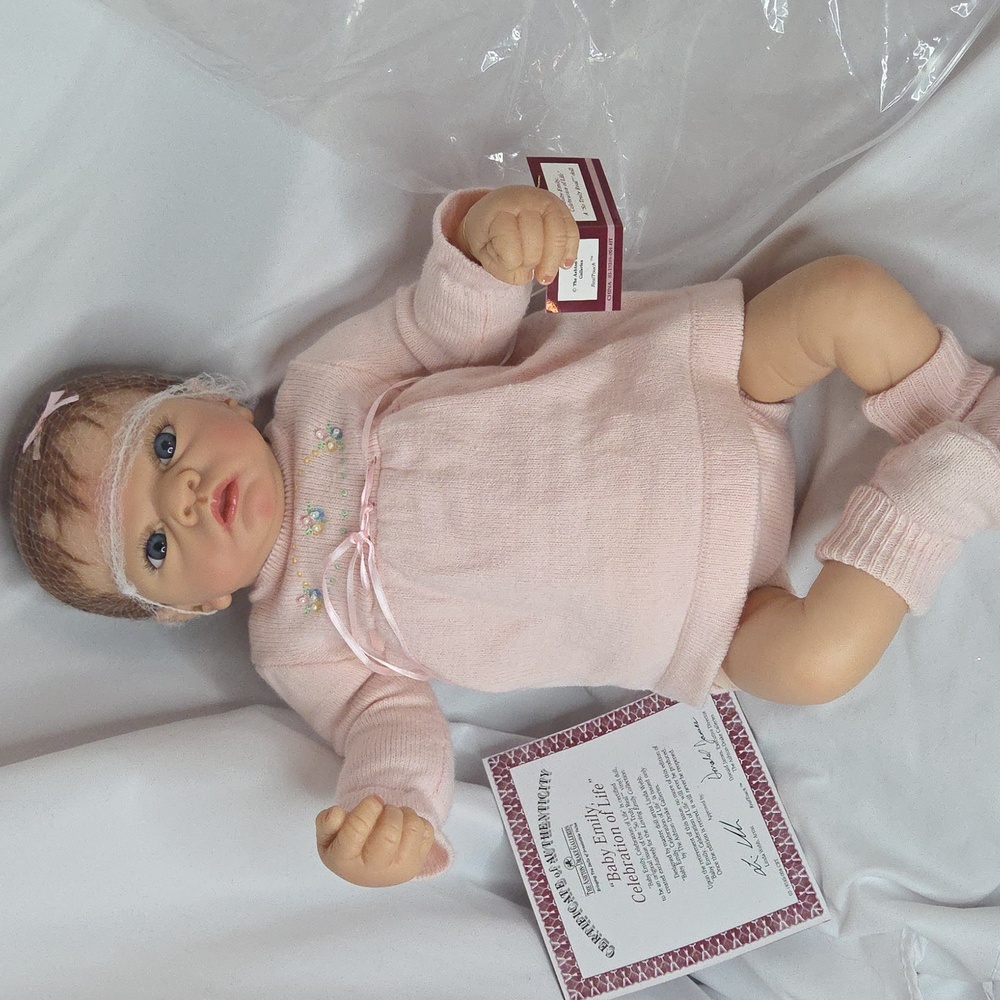 Ashton Drake Baby Doll Emily Celebration Of Life COA Vtg 2004